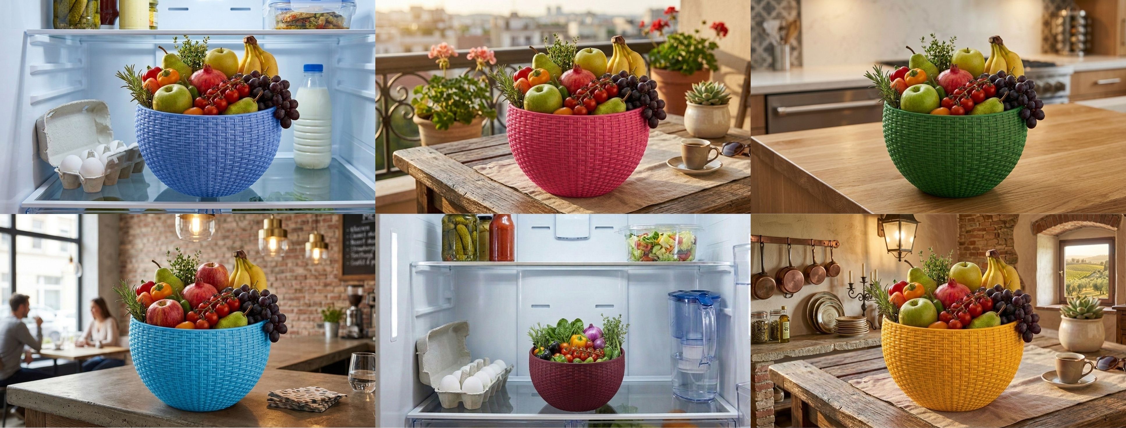 blooming furnancy Multi SmartKitchen Basket Plastic Fruit & Vegetable Basket-picture-33