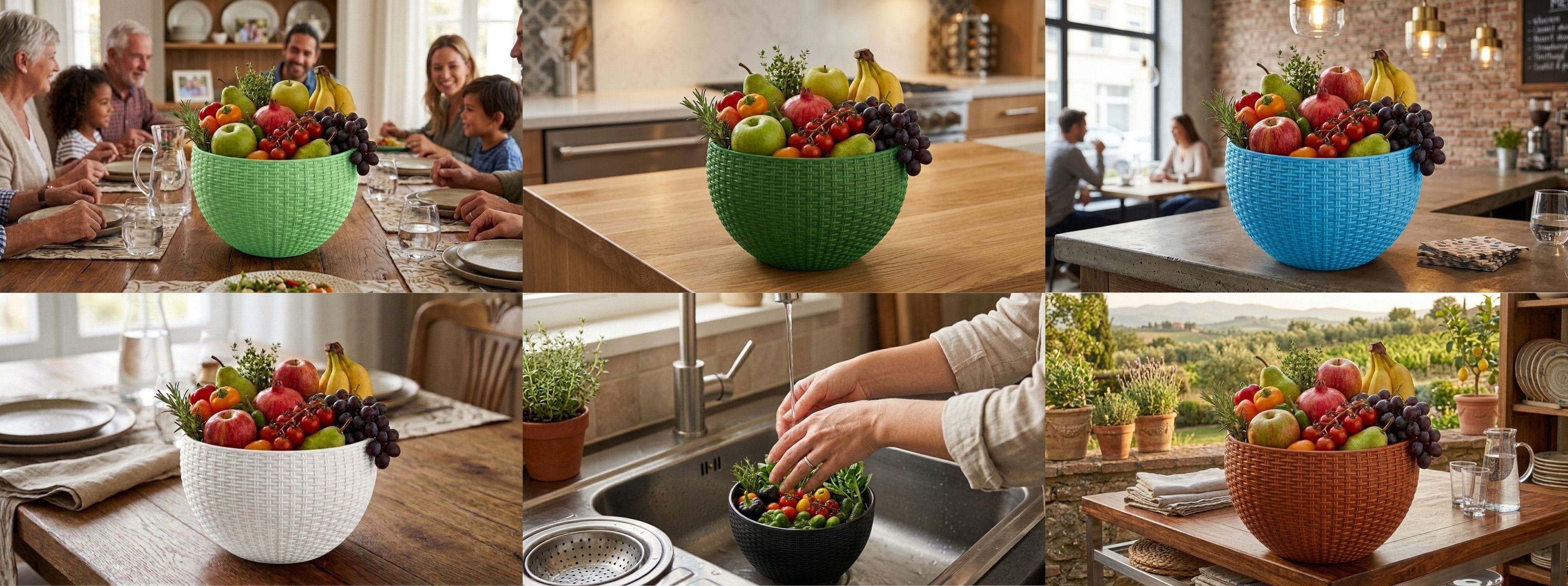 bluevista Multi SmartKitchen Basket Plastic Fruit & Vegetable Basket-picture-24