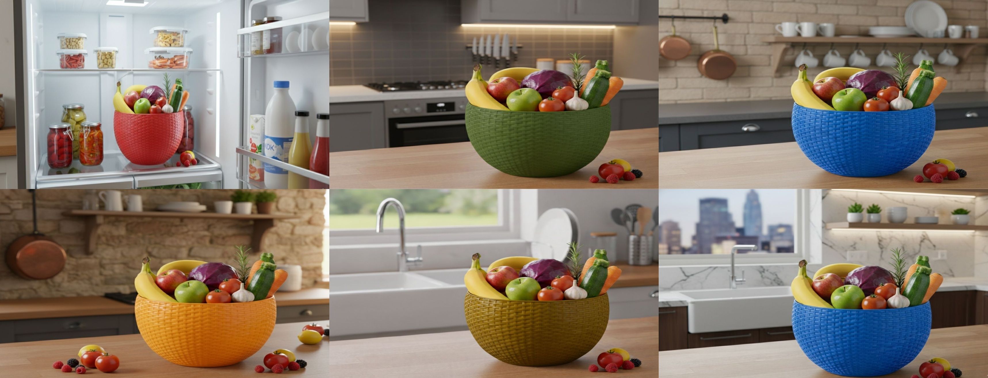 bluevista SmartKitchen Basket Plastic Fruit & Vegetable Basket-picture-20
