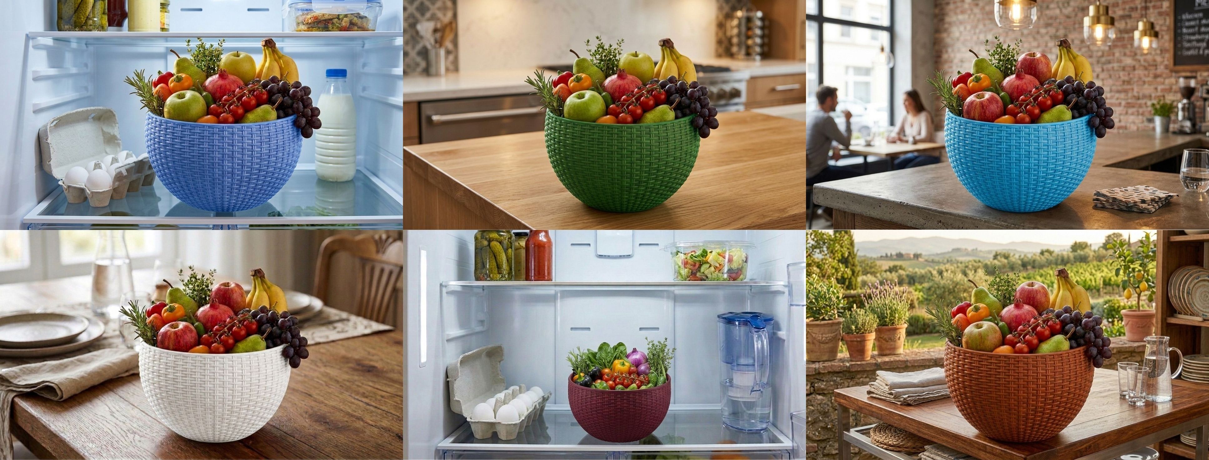 bluevista Multi SmartKitchen Basket Plastic Fruit & Vegetable Basket-picture-22