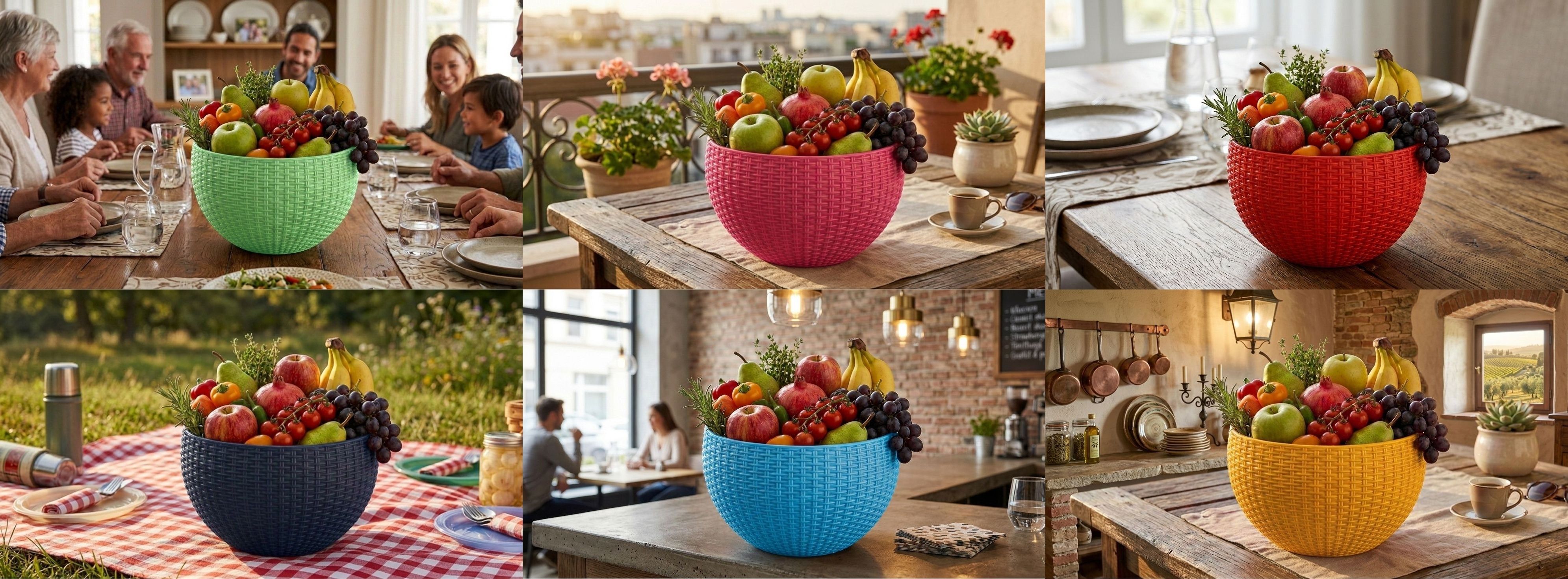 bluevista Multi SmartKitchen Basket Plastic Fruit & Vegetable Basket-picture-20