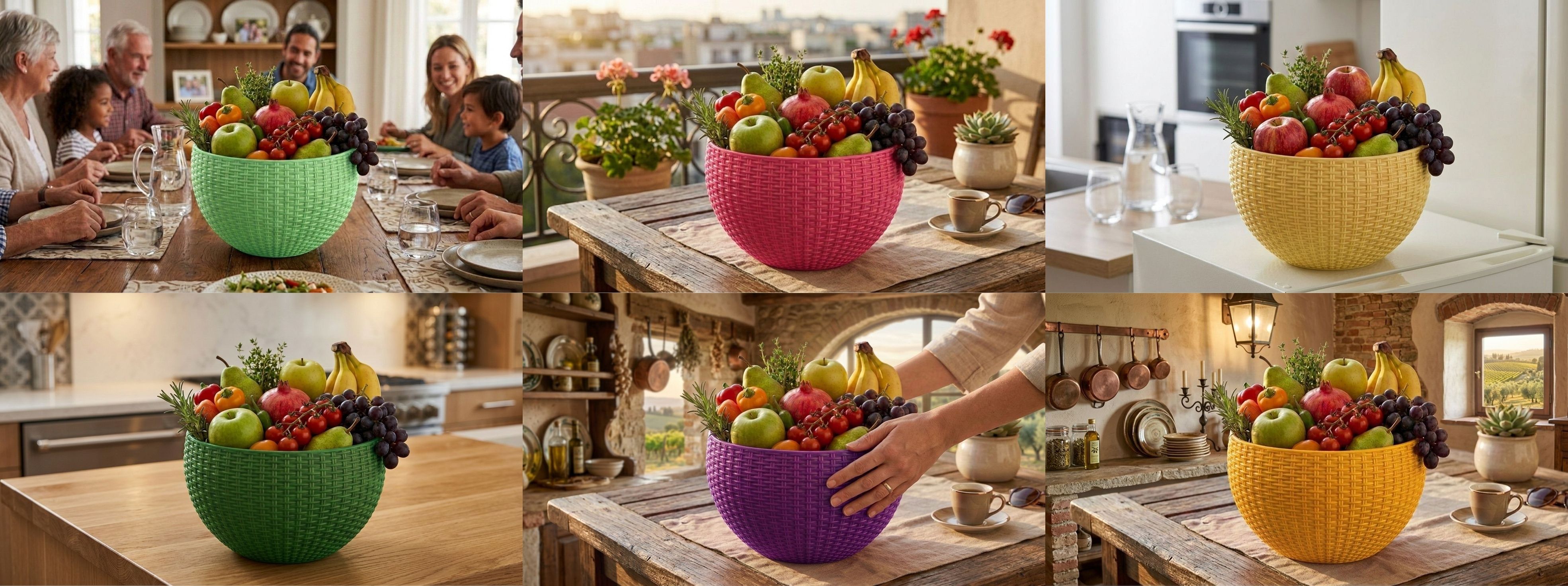 bluevista Multi SmartKitchen Basket Plastic Fruit & Vegetable Basket-picture-22
