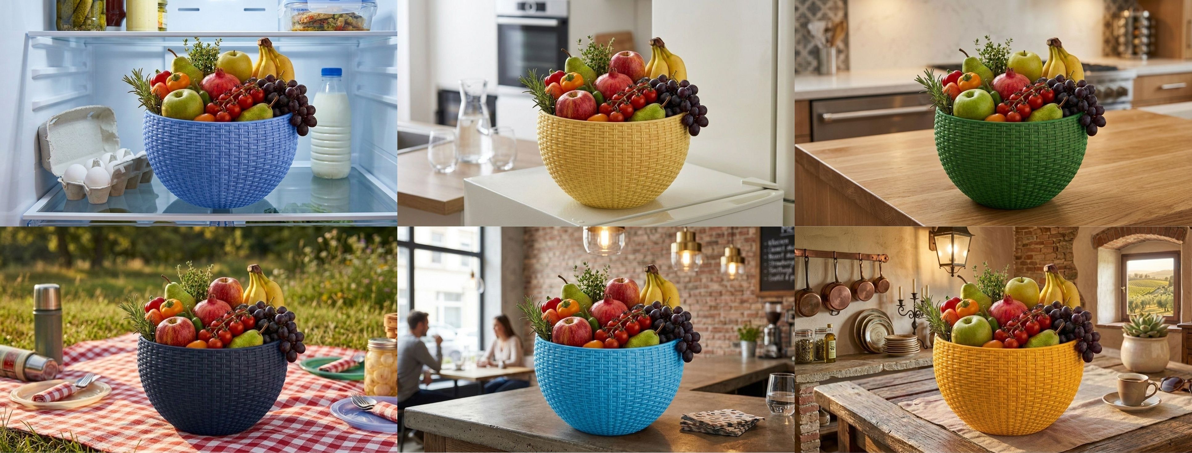 dervino Multi SmartKitchen Basket Plastic Fruit & Vegetable Basket-picture-18