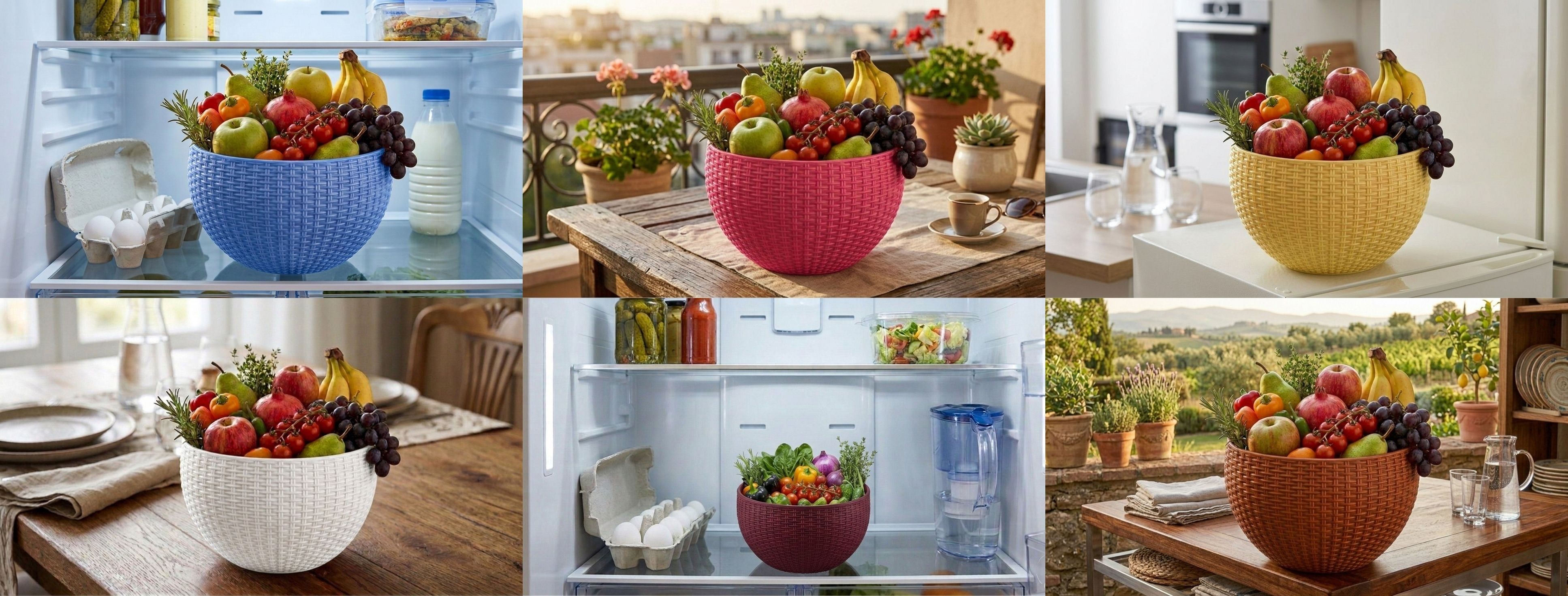 bluevista Multi SmartKitchen Basket Plastic Fruit & Vegetable Basket-picture-47