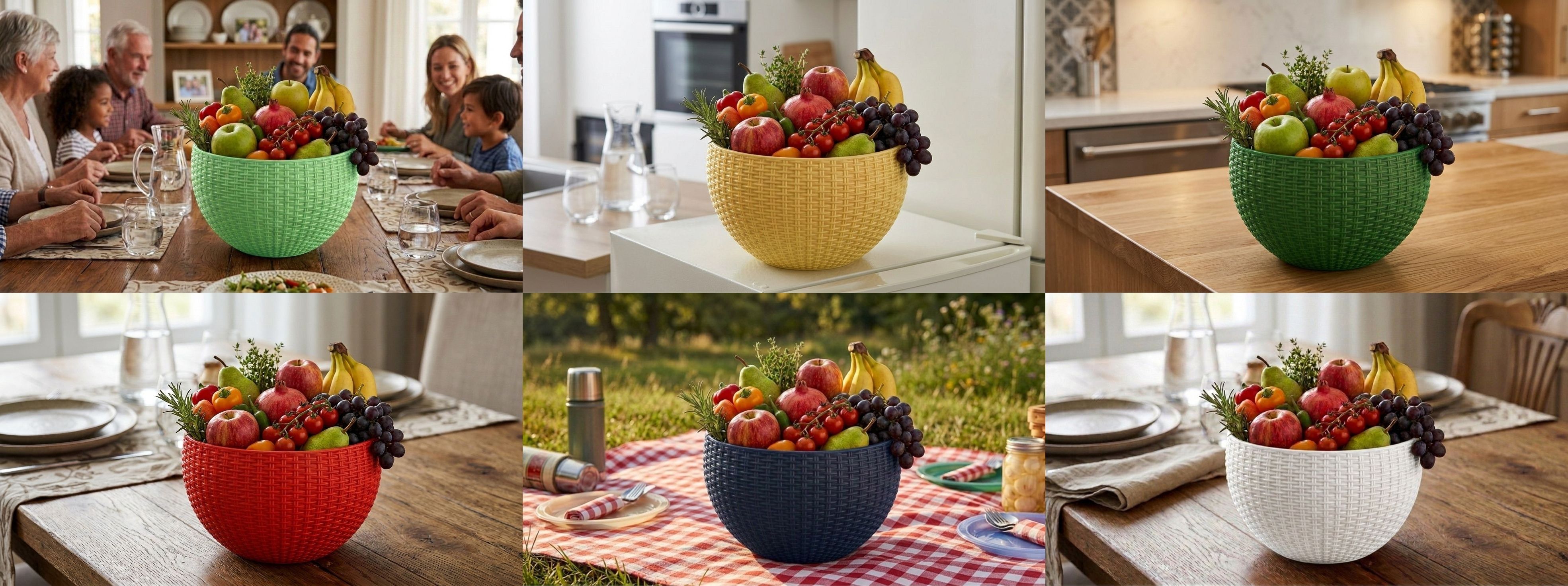blooming furnancy Multi SmartKitchen Basket Plastic Fruit & Vegetable Basket-picture-32