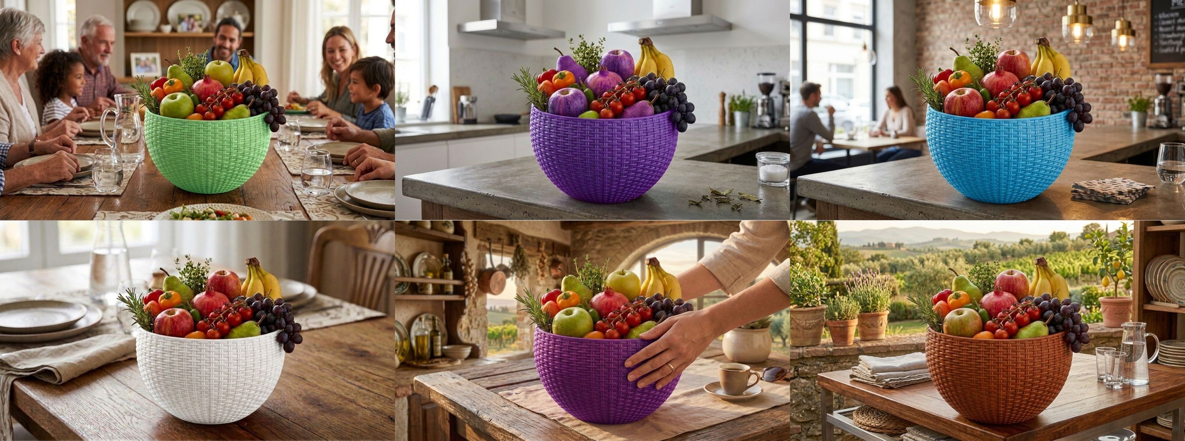 bee positive Multi SmartKitchen Basket Plastic Fruit & Vegetable Basket-picture-33