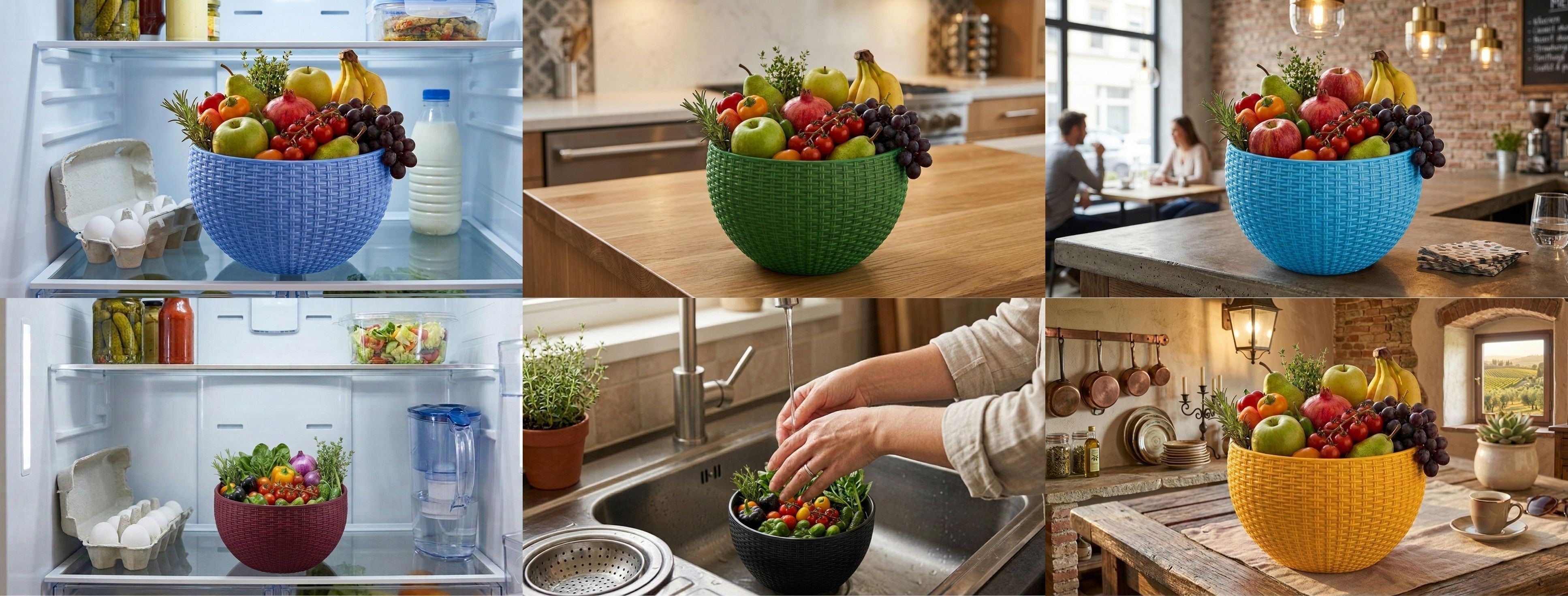 blooming furnancy Multi SmartKitchen Basket Plastic Fruit & Vegetable Basket-picture-27