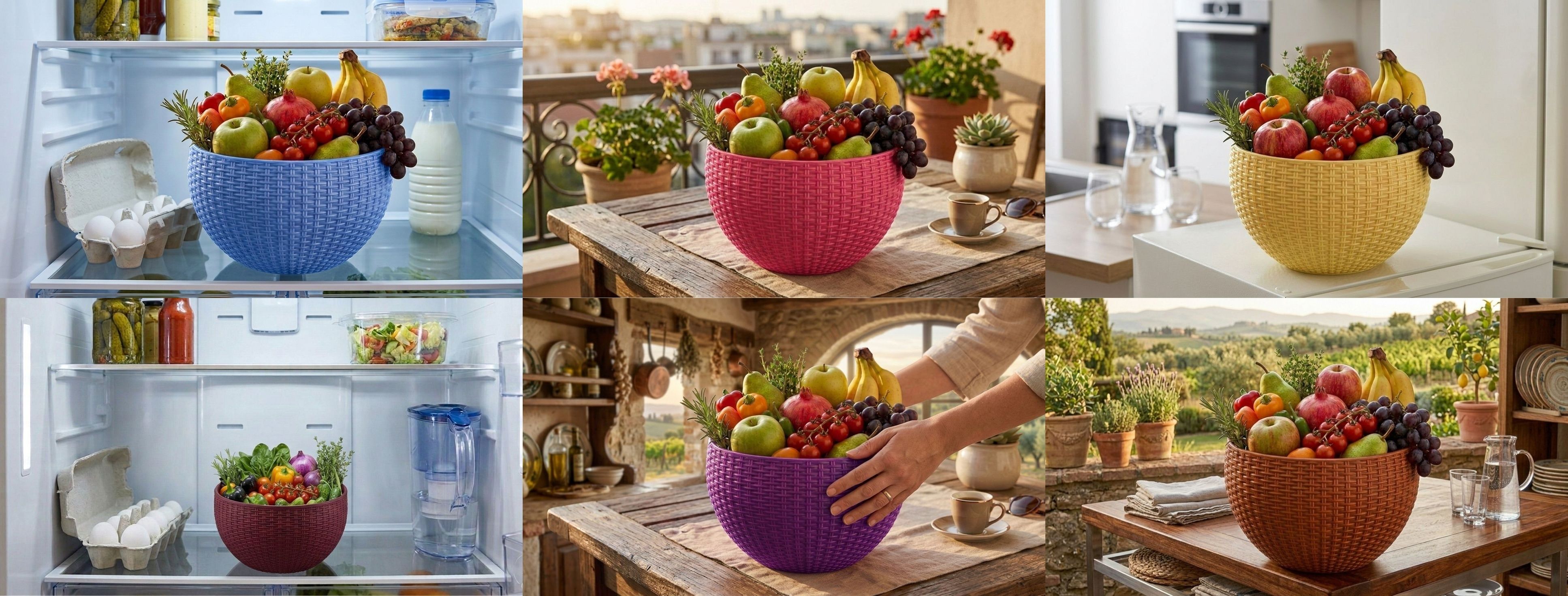 blooming furnancy Multi SmartKitchen Basket Plastic Fruit & Vegetable Basket-picture-11