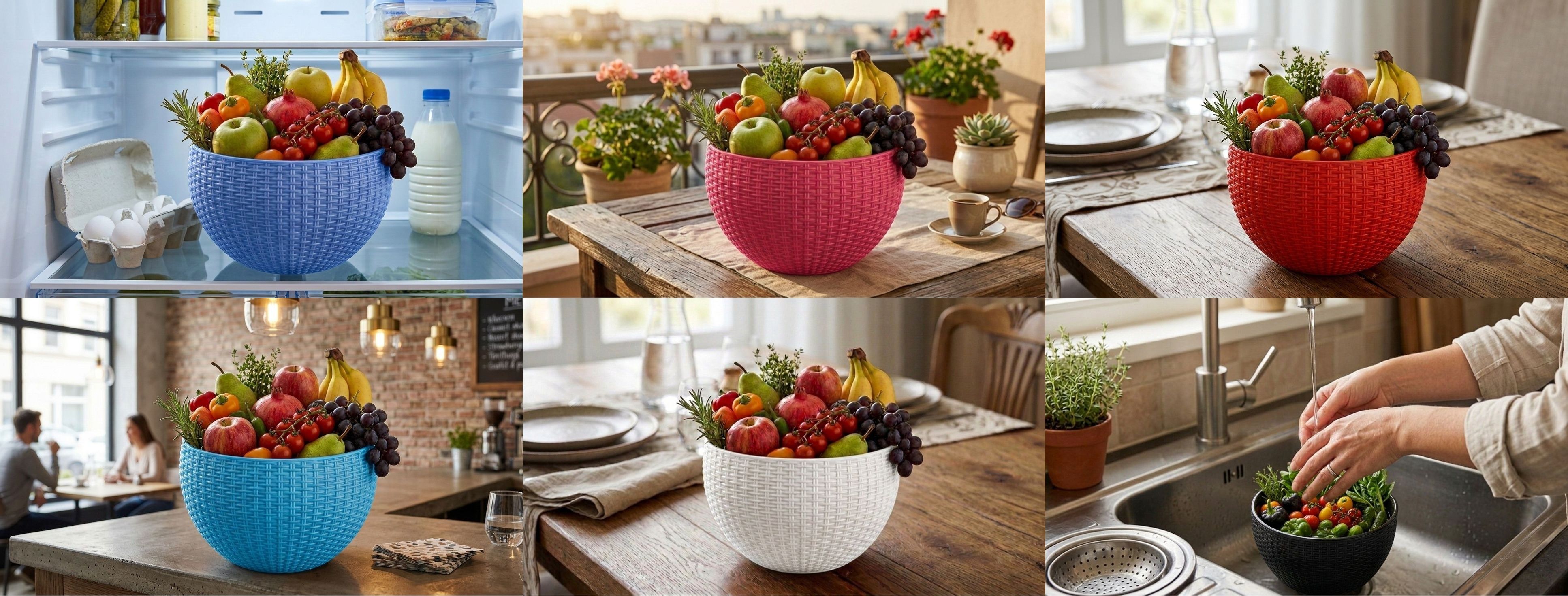 blooming furnancy Multi SmartKitchen Basket Plastic Fruit & Vegetable Basket-picture-44