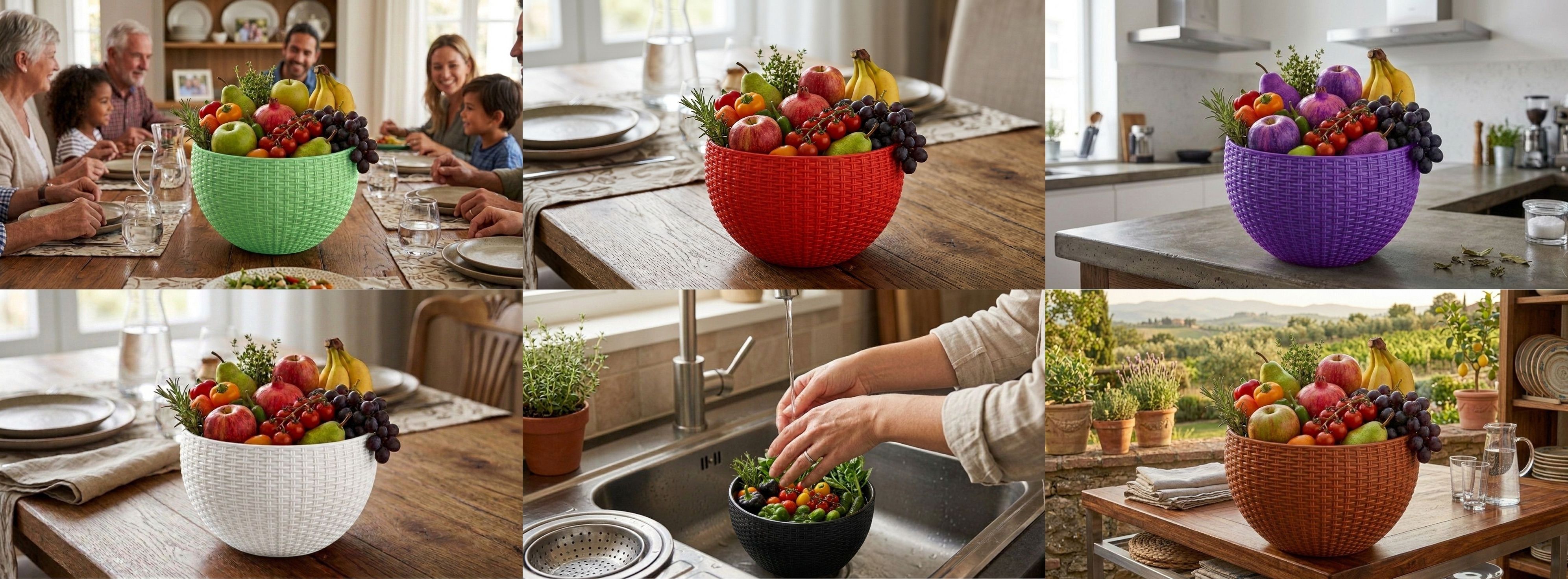 blooming furnancy Multi SmartKitchen Basket Plastic Fruit & Vegetable Basket-picture-37