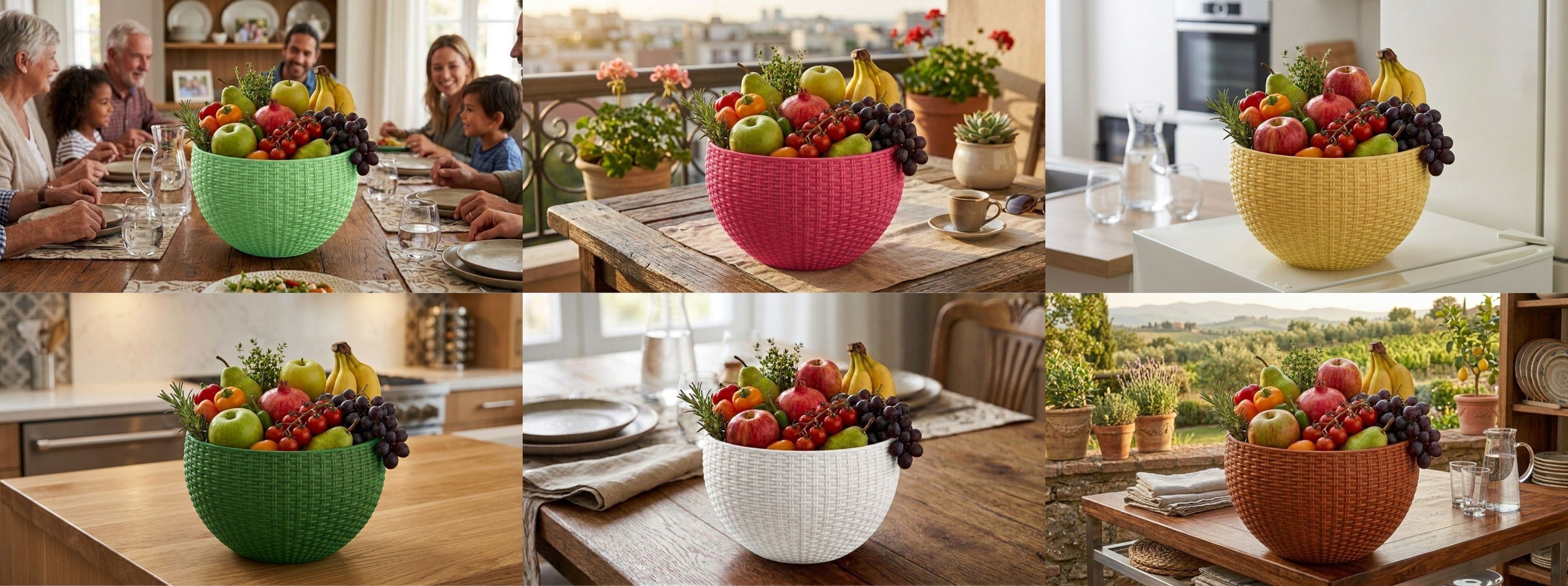 bluevista Multi SmartKitchen Basket Plastic Fruit & Vegetable Basket-picture-35