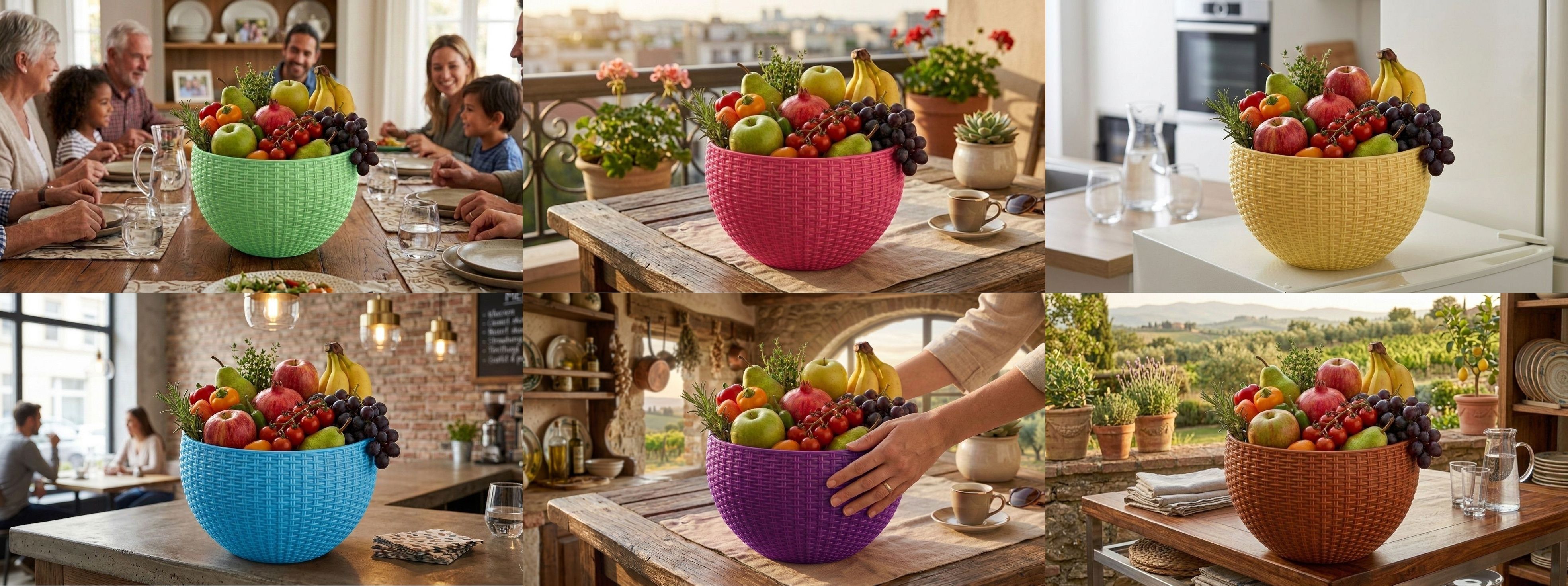 blooming furnancy Multi SmartKitchen Basket Plastic Fruit & Vegetable Basket-picture-23