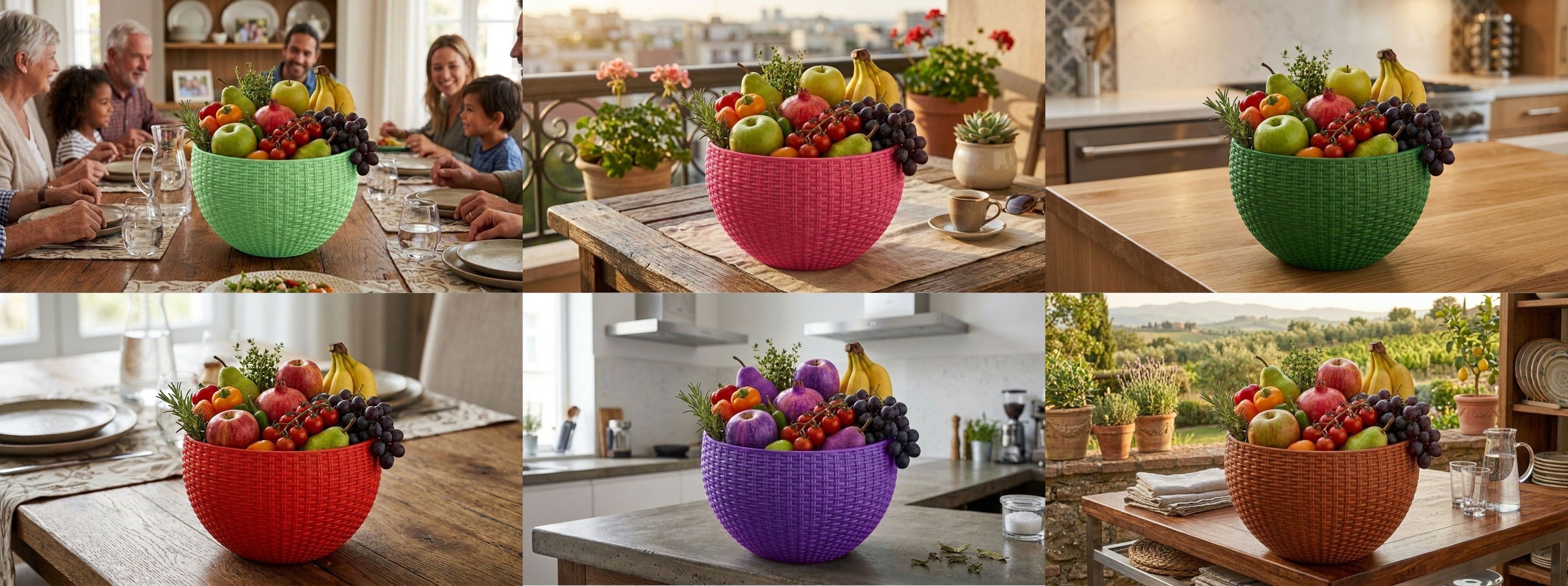 blooming furnancy Multi SmartKitchen Basket Plastic Fruit & Vegetable Basket-picture-10