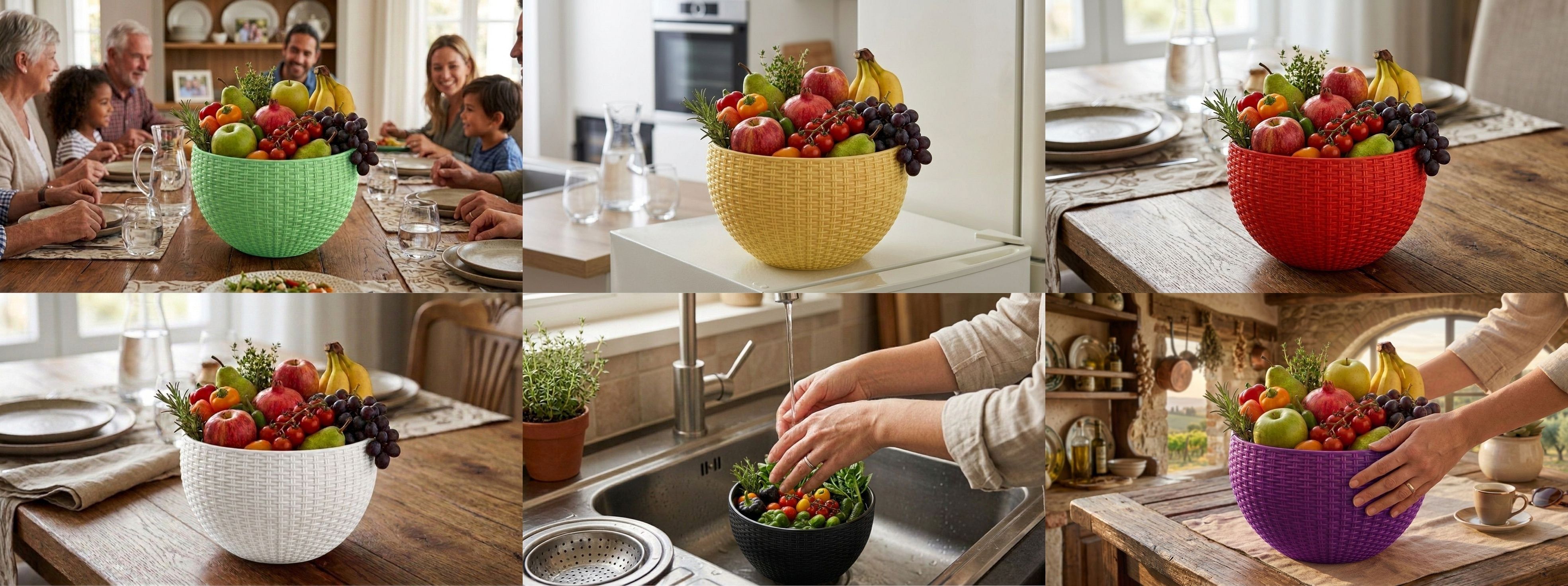 bluevista Multi SmartKitchen Basket Plastic Fruit & Vegetable Basket-picture-26