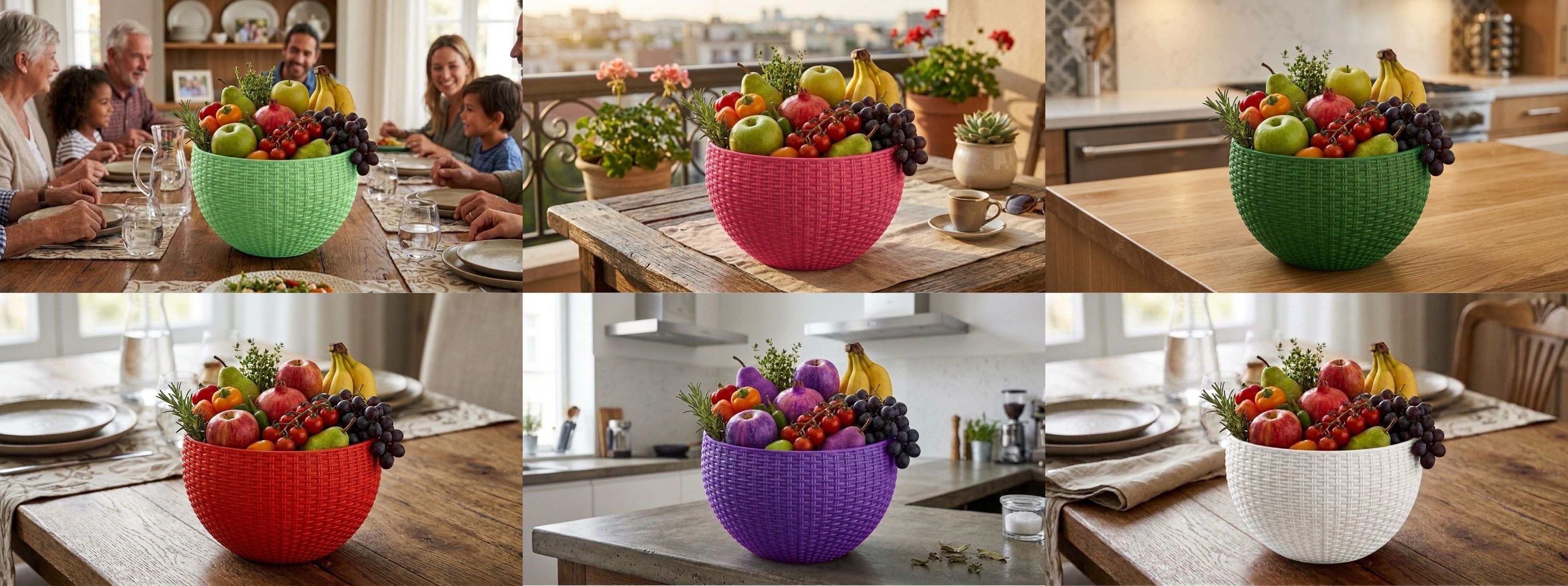 bee positive Multi SmartKitchen Basket Plastic Fruit & Vegetable Basket-picture-20