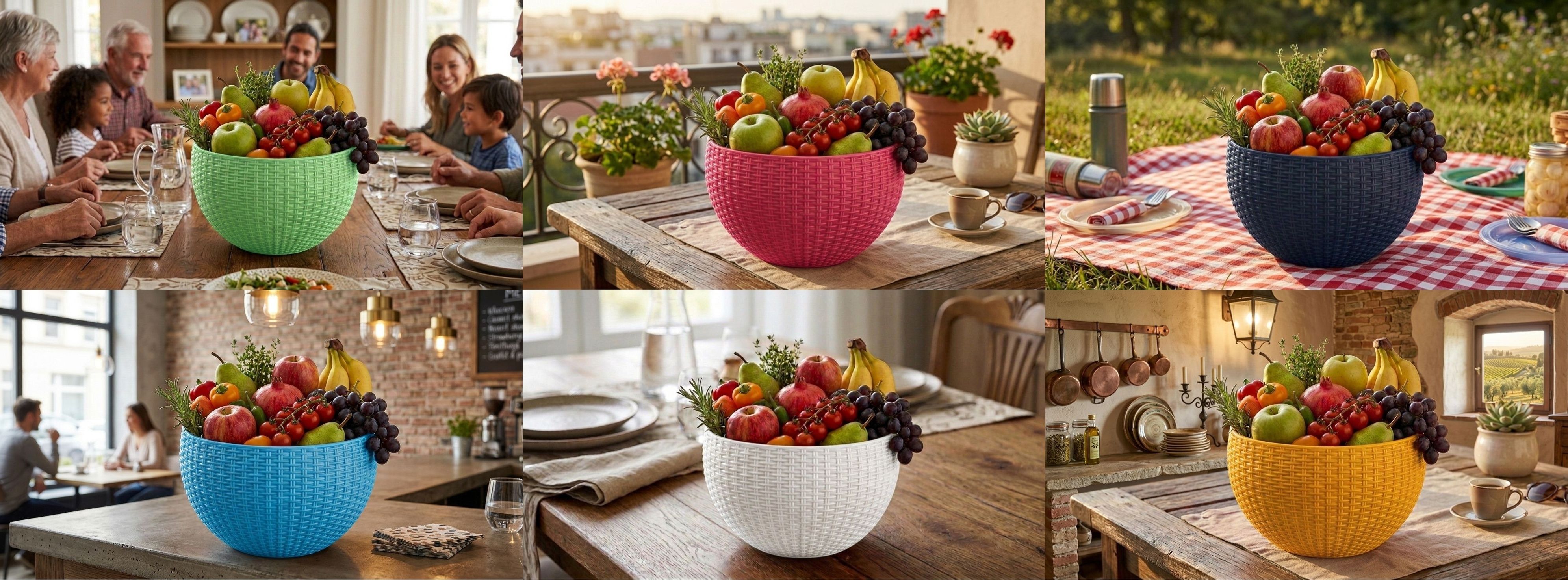 bluevista Multi SmartKitchen Basket Plastic Fruit & Vegetable Basket-picture-16