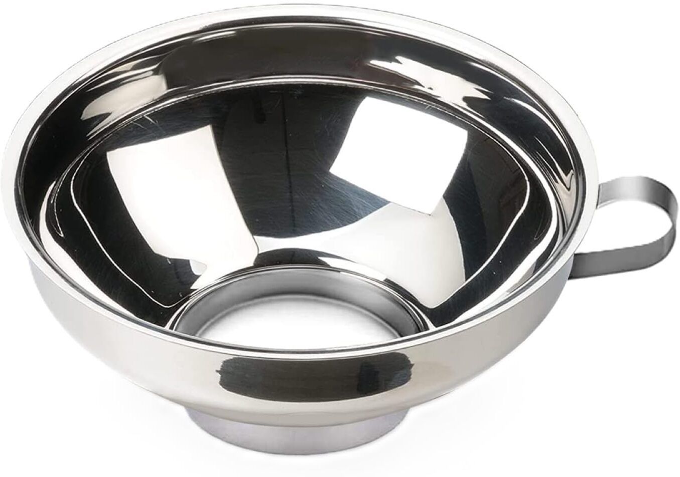 depruved Easy to use Multi-purpose with Side Handle Stainless Steel Funnel-picture-26