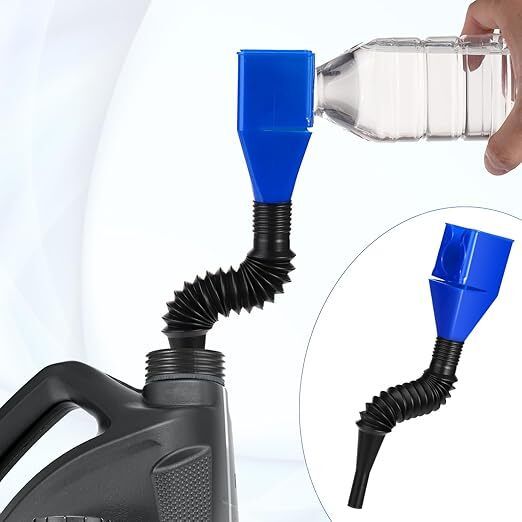 msvtradess Flexible Funnel for Gasoline, Flexible Plastic Funnel, Engine Oil, Plastic Funnel Holder-picture-26