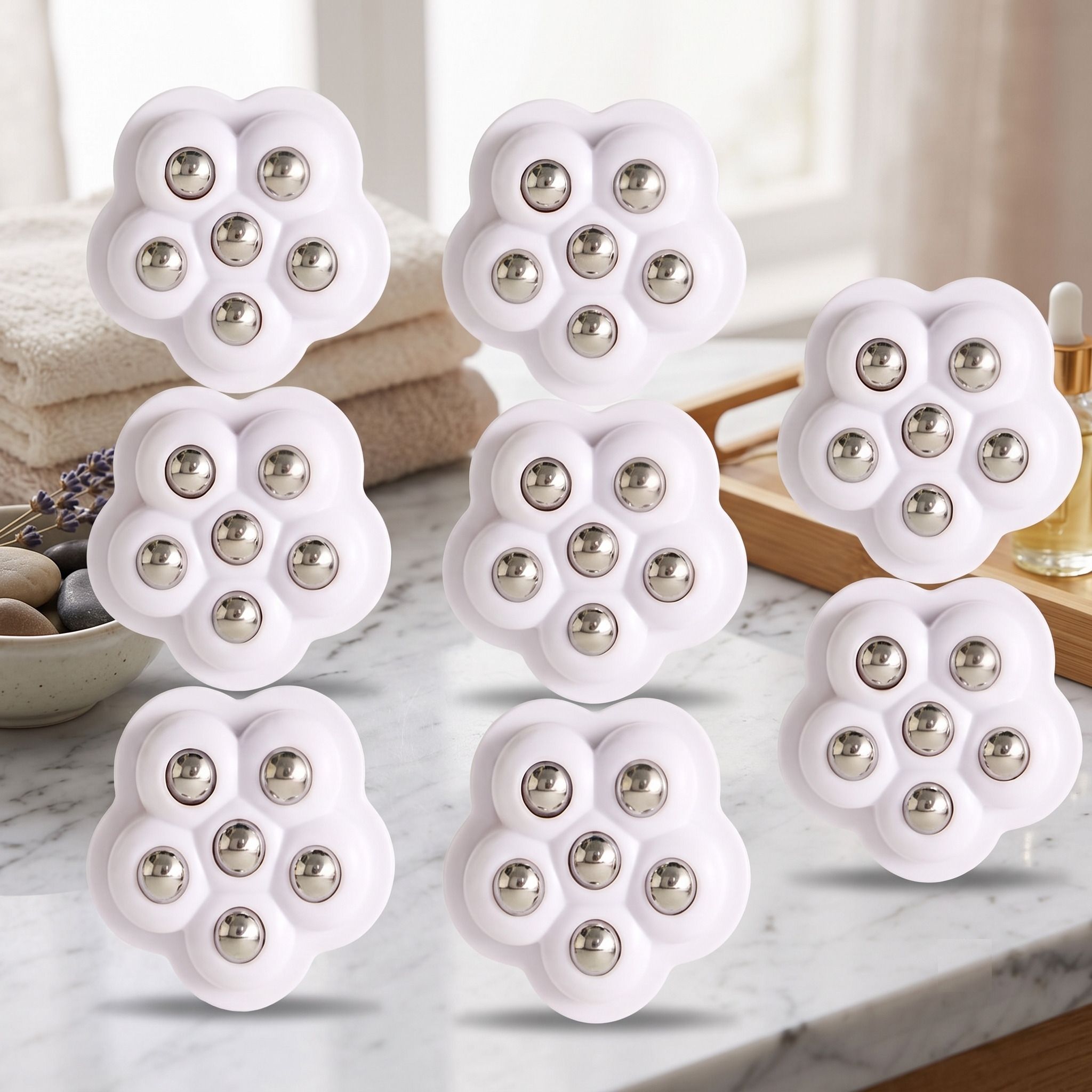 Self Adhesive Universal 360 Degree Mini Caster Wheels for Bins (Pack of 8) Appliance Furniture Caster-image-43