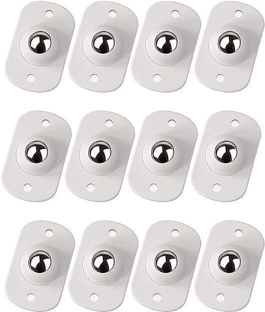 Wheels For Furniture Moving, 12 pc Self Adhesive Mini Swivel Caster Wheel Swivel Swivel Furniture Caster-image-10