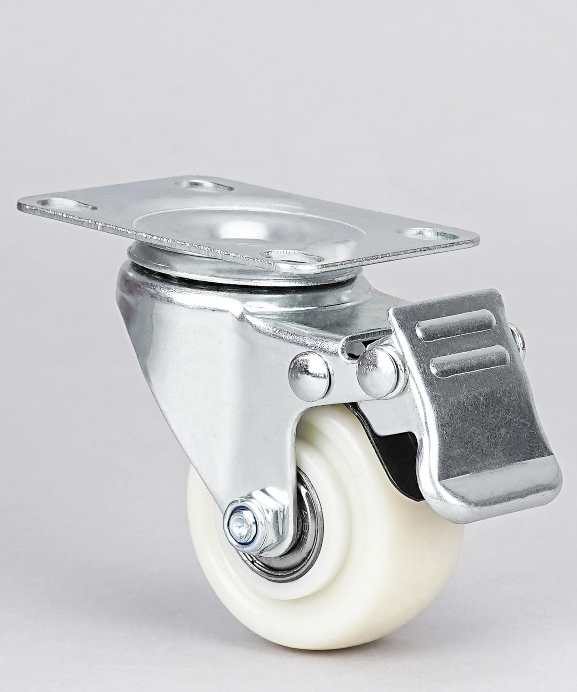 new-50mm heavy duty caster wheels with 360 degree braking and locking furniture caster