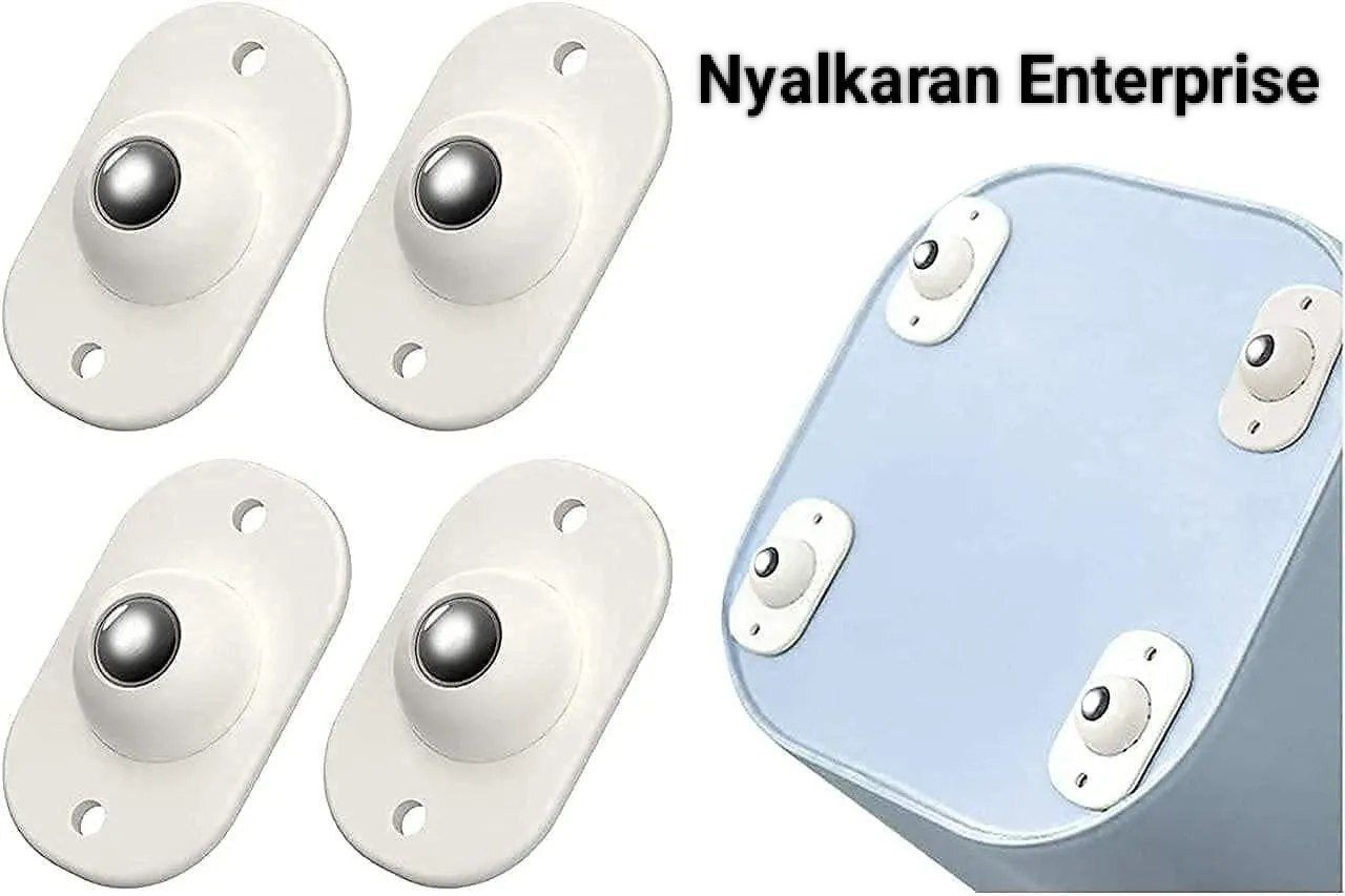 nyalkaran enterprise 360° Furniture Movers Self Adhesive Mini Caster Wheels for Easy Moving Swivel Furniture Caster-picture-38