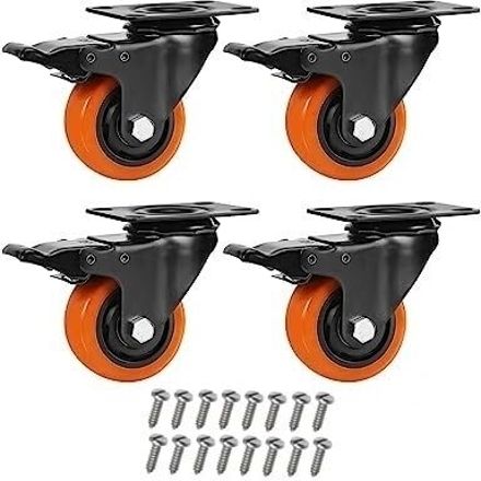 pacificmovers 1.5 inch 360 Degree Rotating and Moving Caster Wheels Chairs, Tables, Cabinets Swivel Furniture Caster-picture-13