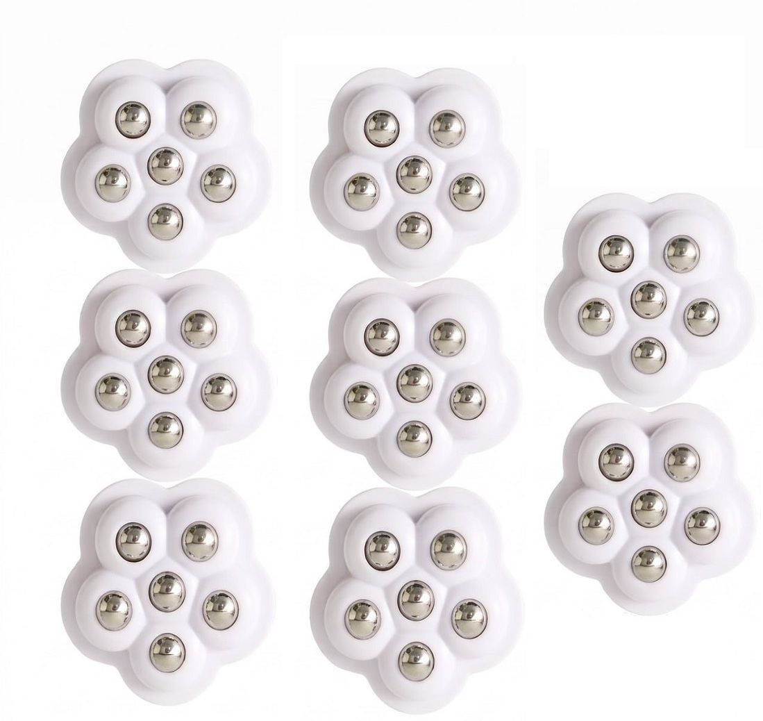 360 Universal Stick-On Ball Bearing Mini Caster Wheels Set of 8 for Homes Appliance Furniture Caster-image-20