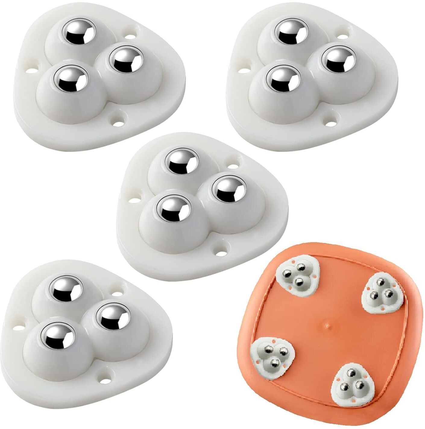 zumie Self Adhesive Caster Wheels Universal Wheels At The Bottom Of The Box Swivel Furniture Caster-picture-21