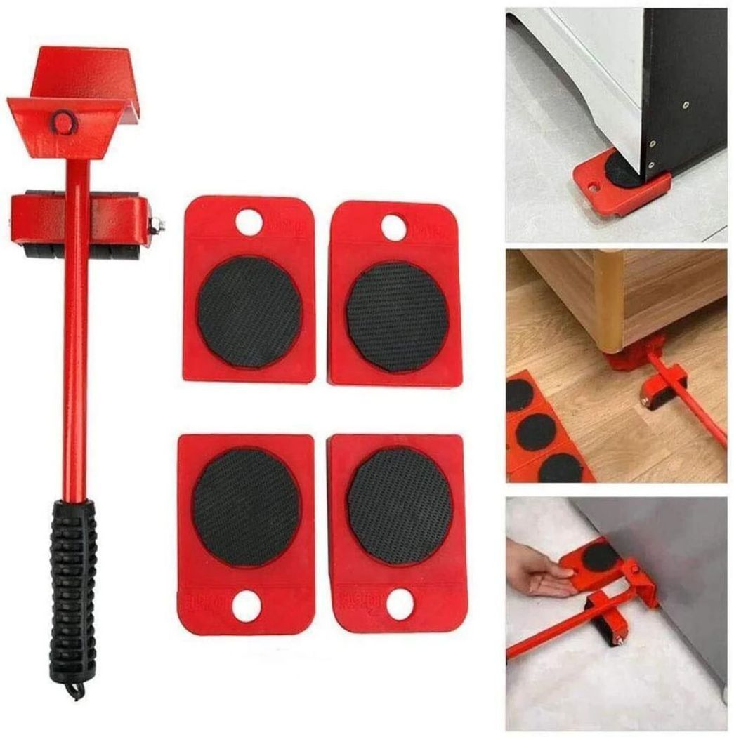 harvi Furniture Lifter Tool Set | 5-Piece Heavy Duty Moving Kit Appliance Furniture Caster-picture-37