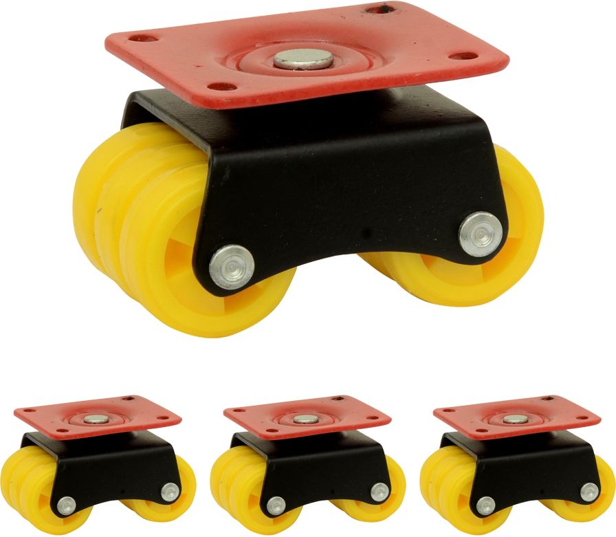nb crafted 360 Degree Rotating Caster Wheels for Furniture Set of 4 Heavy Duty upto 800 Kg Industrial Furniture Caster-picture-23