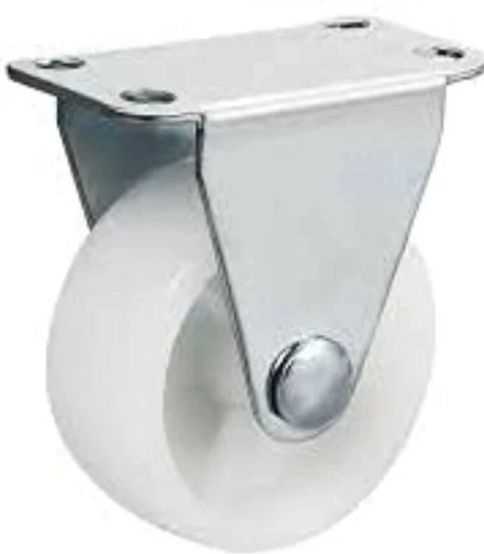 Caster wheel 6 inch Nylon Silver plated metal bracket (Swivel with brake) Swivel Furniture Caster-image-37