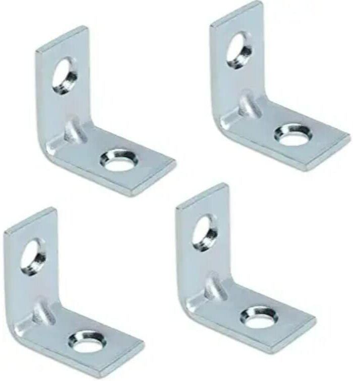 Angle Bracket for Chairs/Tables-Shelf L Shape 1x1 inch, Pack of 30 Pic Appliance Furniture Caster-image-23