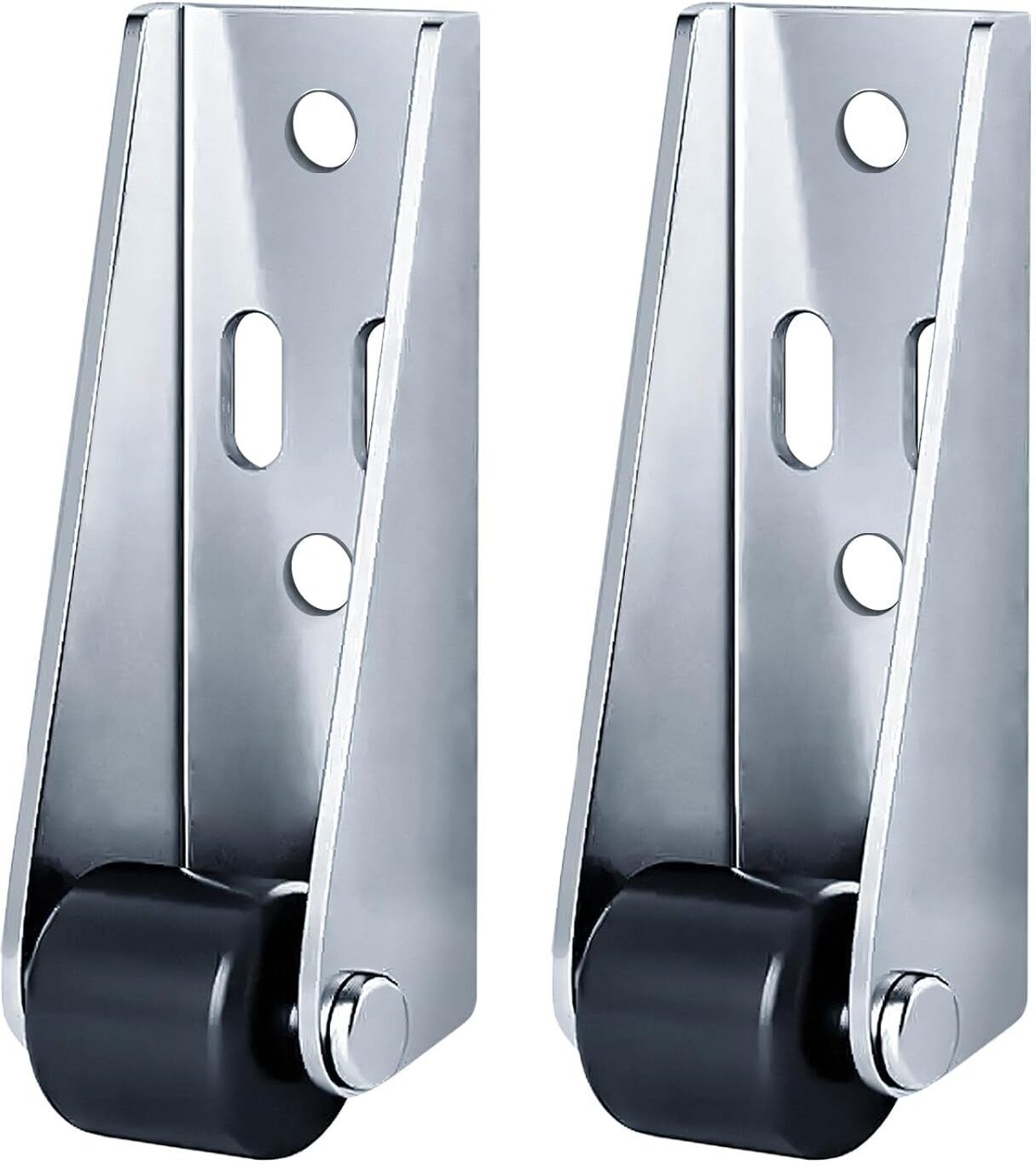m2sk2 mart Stainless Steel Door Stopper with Rubber Buffer Door Stop Fixed Furniture Caster-picture-2