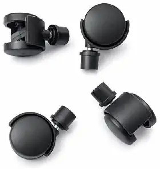 Cooler Wheel Heavy Duty Caster, Black, 3/4 Inch Top, 19mm Pillar Size, 4 Pack Fixed Furniture Caster