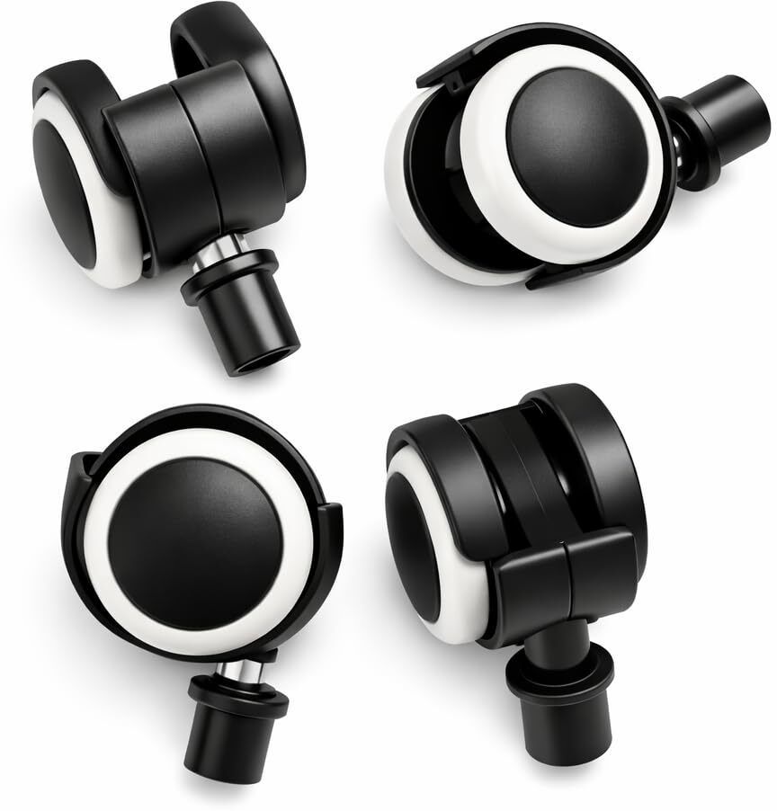 biway Air Cooler Wheels 24mm Piller Size Push type Castor Wheels Pack 4 Pics. Sets Appliance Furniture Caster-picture-12