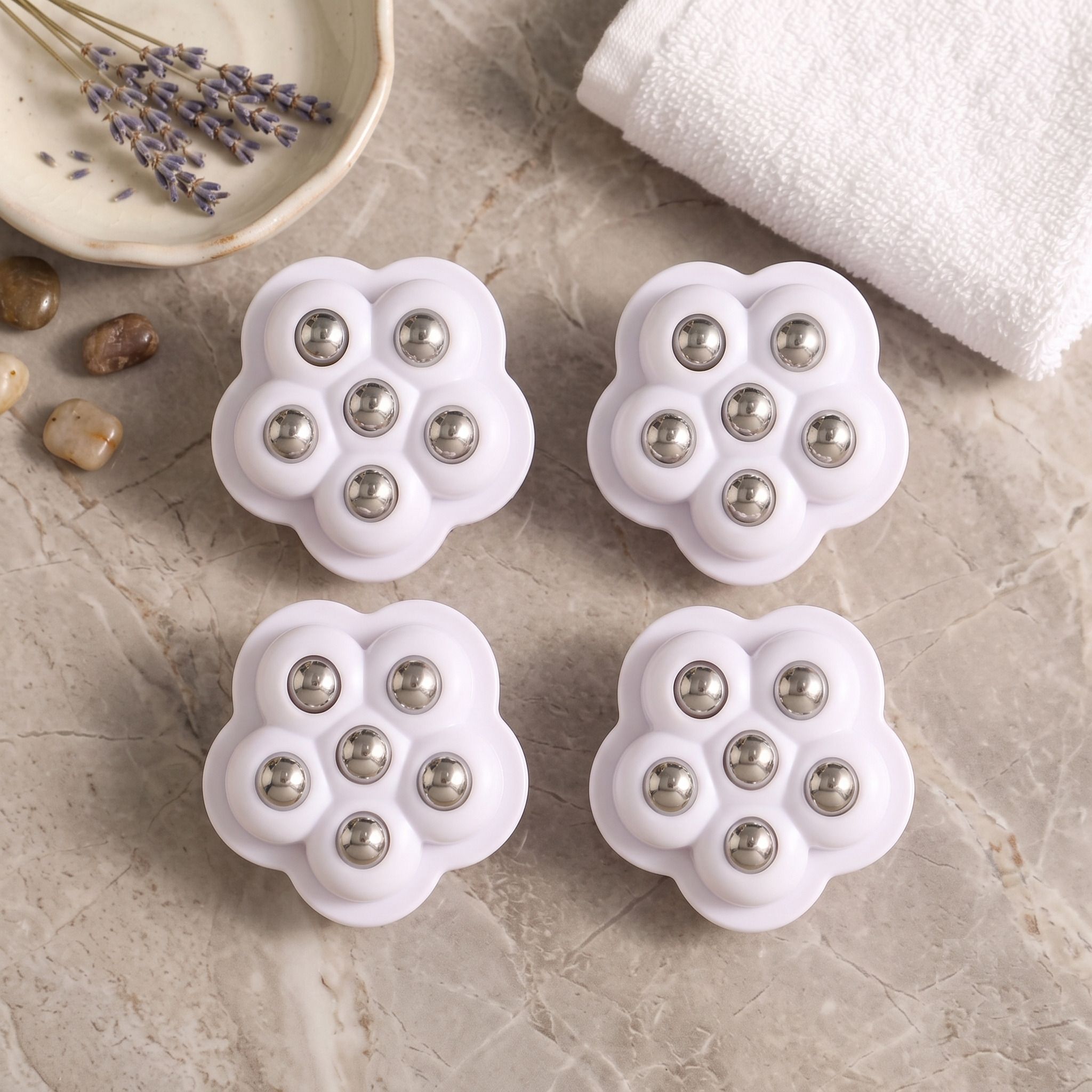 hgc Pack 4 Self Adhesive Caster Wheels 360 Degree Mini Swivel Universal Storage Box Appliance Furniture Caster-picture-45