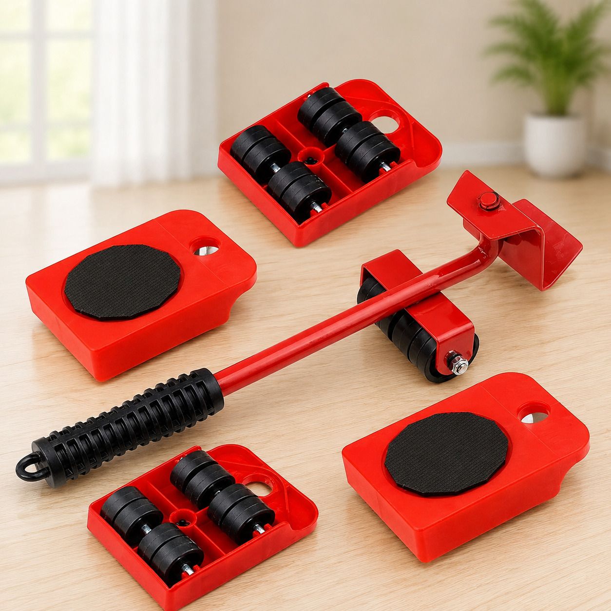 mm enterprise 1 Heavy Duty Furniture Lifter Tool Set with Roller Wheels Appliance Furniture Caster-picture-11