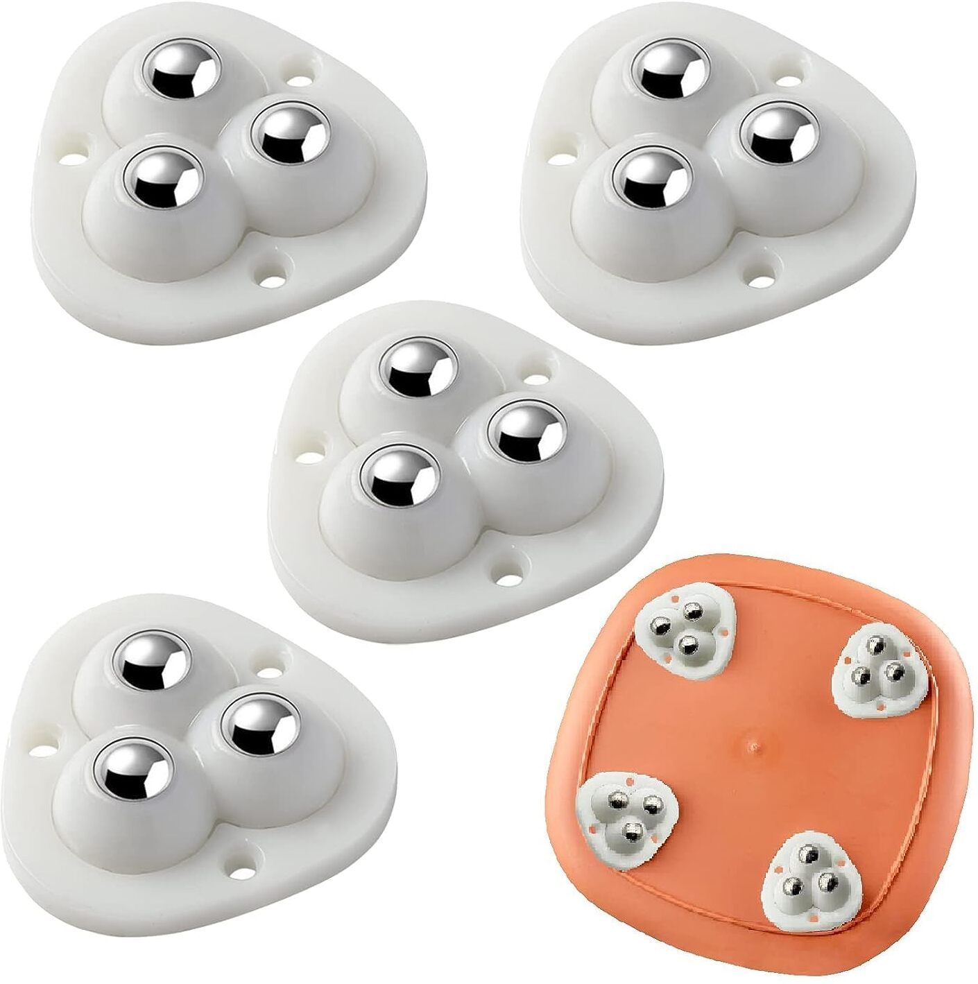 Triangle Caster Wheel – Furniture Wheels for Cabinet (Set of 4) Appliance Furniture Caster-image-13