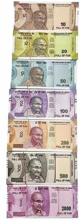 glimpse Playing Indian Currency Notes for Fun Paper Kids churan wale Note note Gag Toy-picture-26