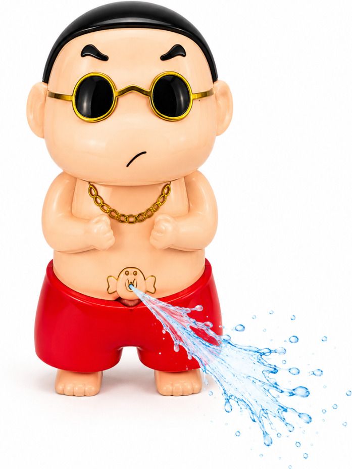 chigy wooh Shinchan Boy Water Spray Toy for Kids Pull Down Funny Water Sprinkler Toy NA Gag Toy-picture-12