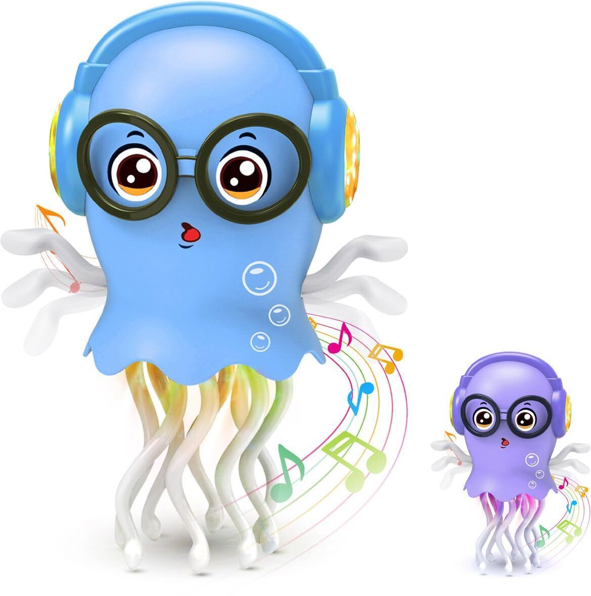 shrinath Dancing Jellyfish Musical Toy for Kids | Bump & Go Action with LED Lights-picture-11
