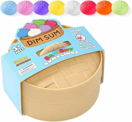 msvtradess Dumpling Squishy Toy, Butter Squishies Stress Ball Dumplings Stress Balls Gag Toy-picture-11
