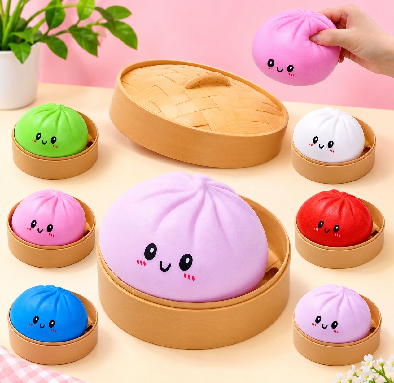 kvvtrades Dumpling Squishy Mystery Box Dumplings Stress Balls Gag Toy-picture-28