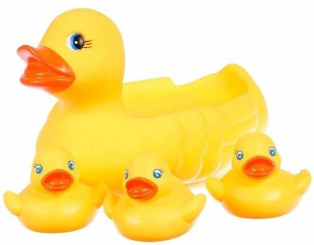 pmw Chu Chu Duck Family Baby Bathing Toys Set Bath Toy (Yellow) BATH TOY Gag Toy-picture-20