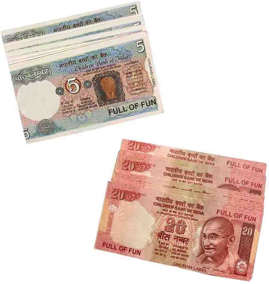 ptcmart Dummy Currency prank notes 100 each | 5-20 | Notes 200pcs India currency gag fake notes Gag Toy-picture-18