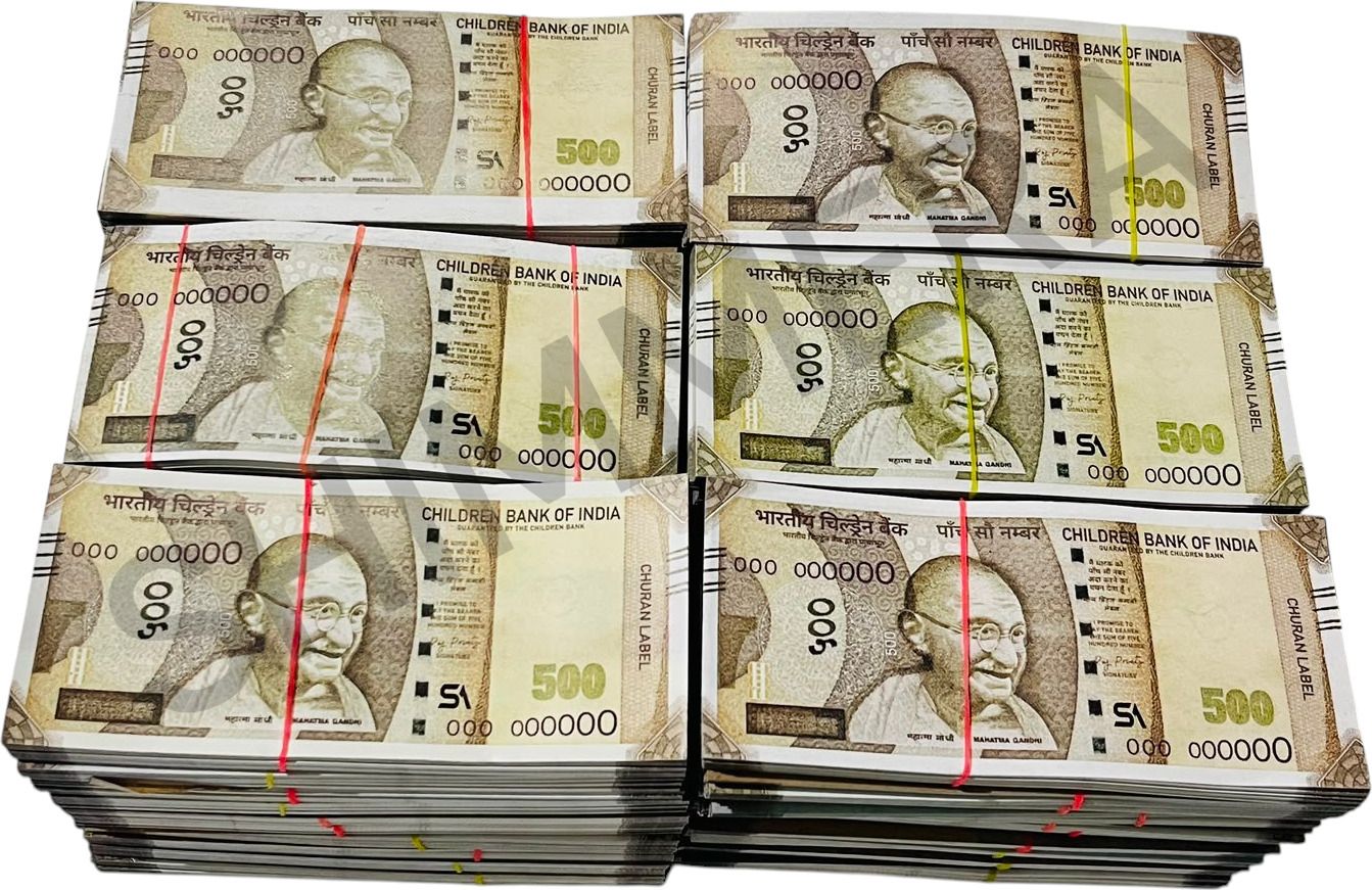 500 PCS Fake Note Dummy Currency Pack | Nakli Notes | Prop Money for Shooting | Children Money | Fake Money | Dummy Notes | Kids Playing Currency Gag Toy-image-37