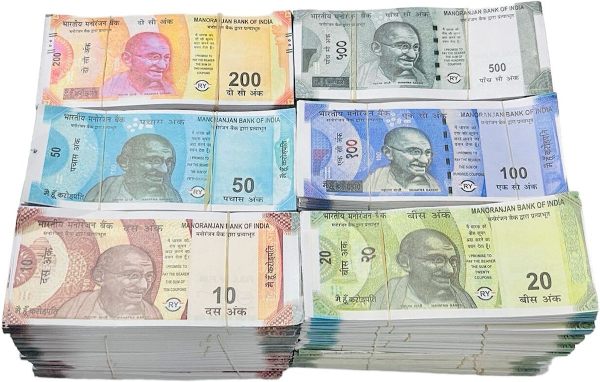 shimmera NAKLI NOTES (PACK OF 6 BUNDLES) 10,20,50,100,200,500 ALL NEW 600 NOTES Playing Fake Money Nakli Note Education Money for Kids FUN TOY Fidget Toy Gag Toy-picture-17