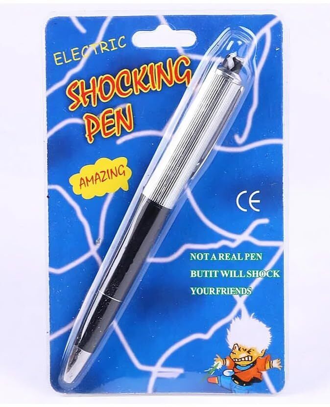 Electric Shocking Pen, Novelty Prank Toy, Trick Joke Gag shok pen Gag Toy