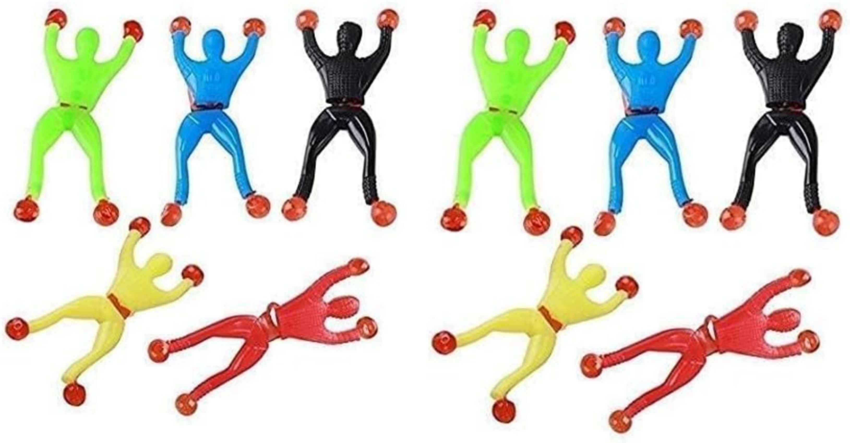 Pack of 10 Sticky Spiderman Toy Gag Toy